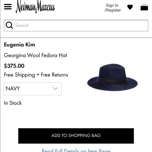 Deep Navy Me KIM NEW.YORK hat - Picture 4 of 5